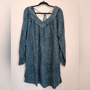 Talori Blue Long Sleeve Dress